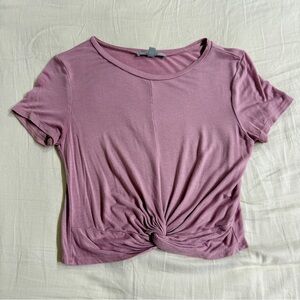 Gaze Pink Twist Front Tee